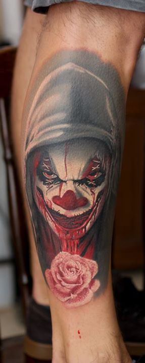 Southside-tattoo - Finished the Joker leg Hope you like it Thx tu my  Customer @er_sinn_ Powered By @inkbooster #joker #jokertattoo #movietattoo  #legtattoo #realistictattoo #tattoo #tattoos #ink #inked #art #passion  #tattooideas #tattoodesign #artist #