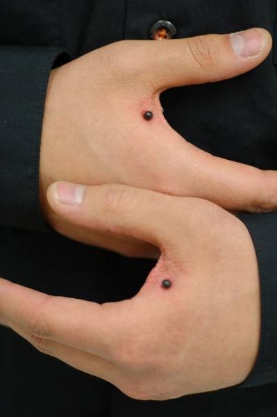 Beautiful Hand Piercing