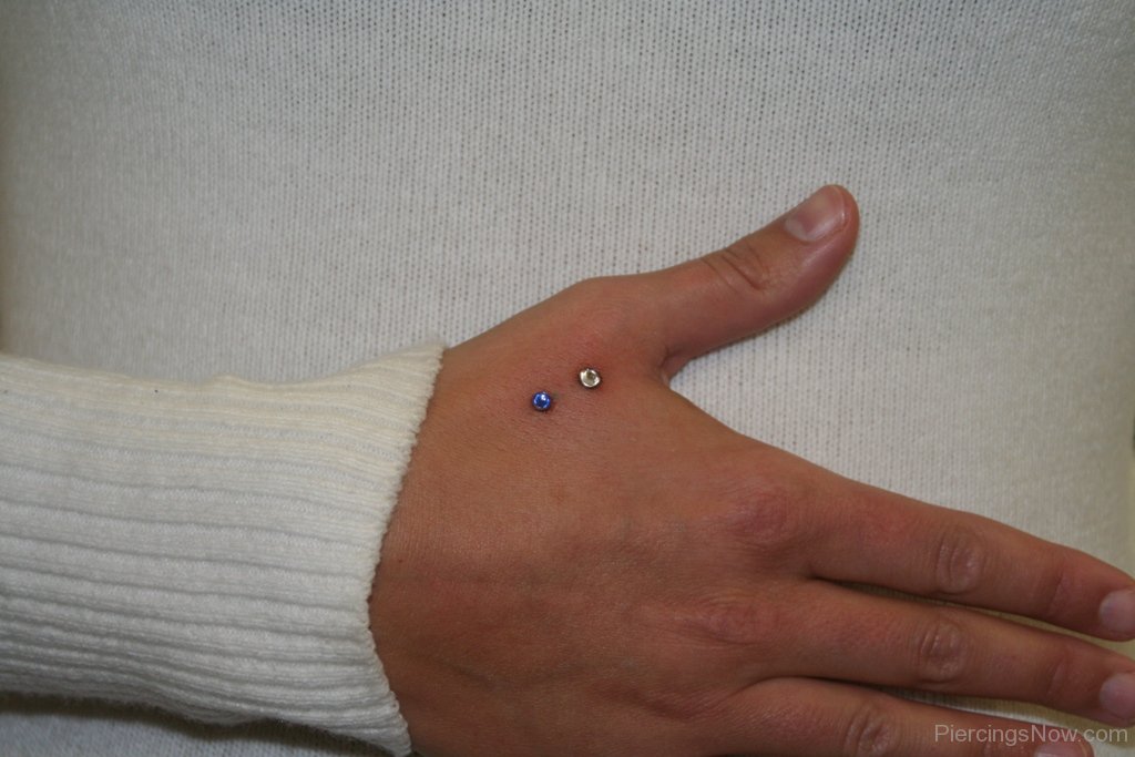 Lovely Hand Piercing Image For Girls