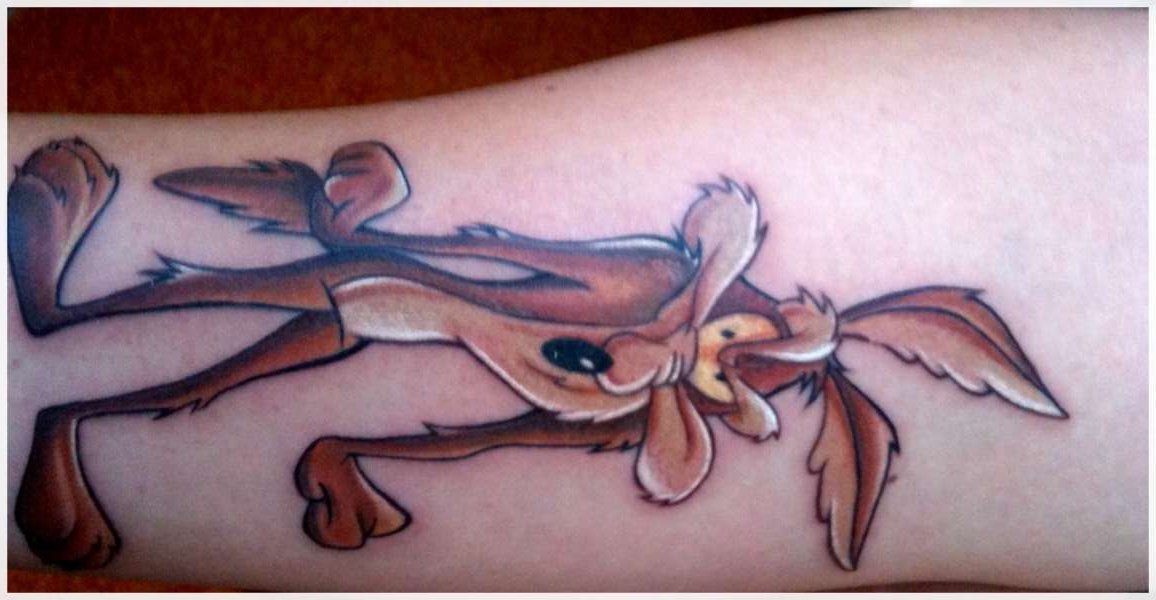 Coyote Cartoon Tattoo Design