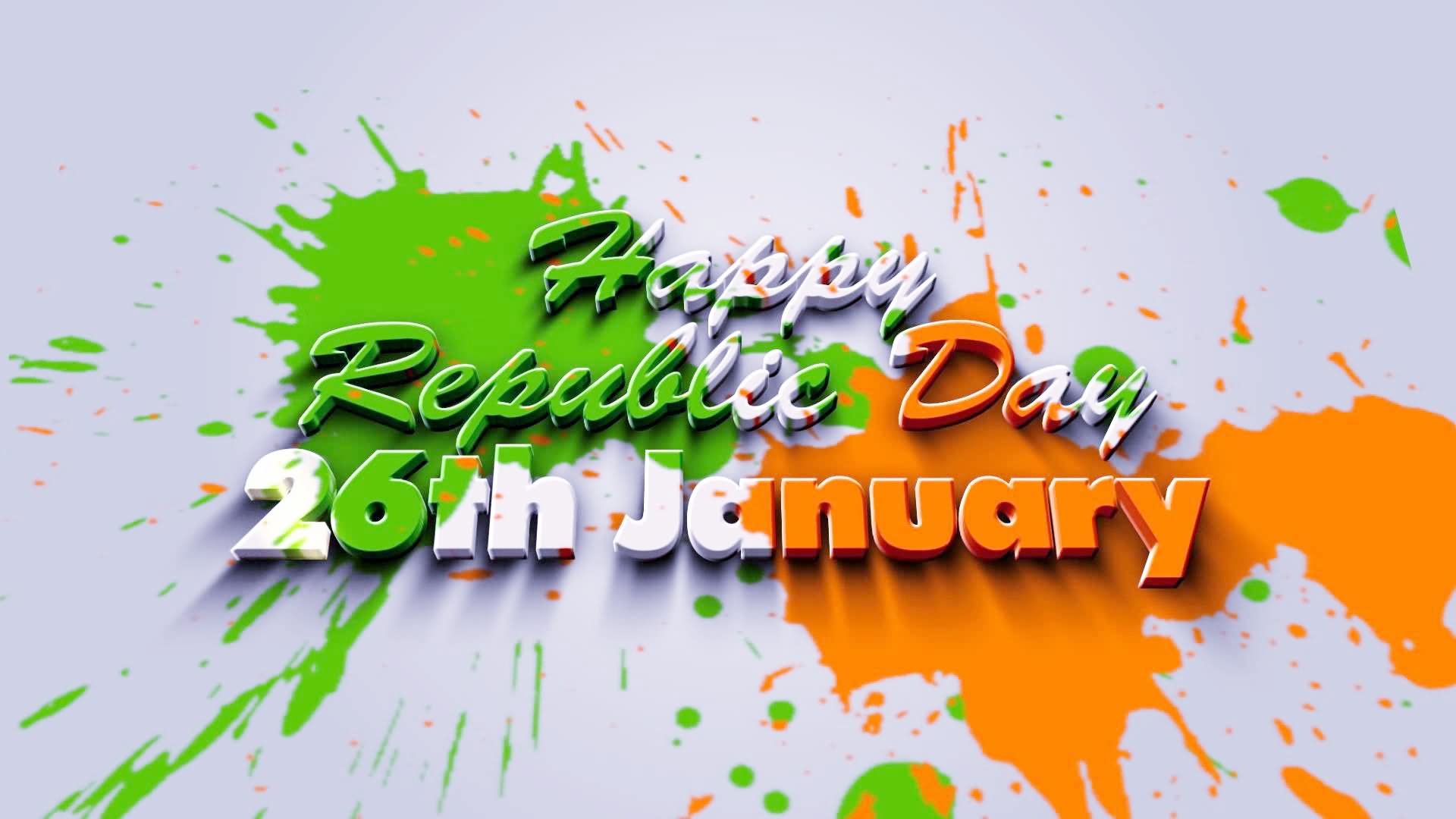 Happy Republic Day 26th January HD Wallpaper