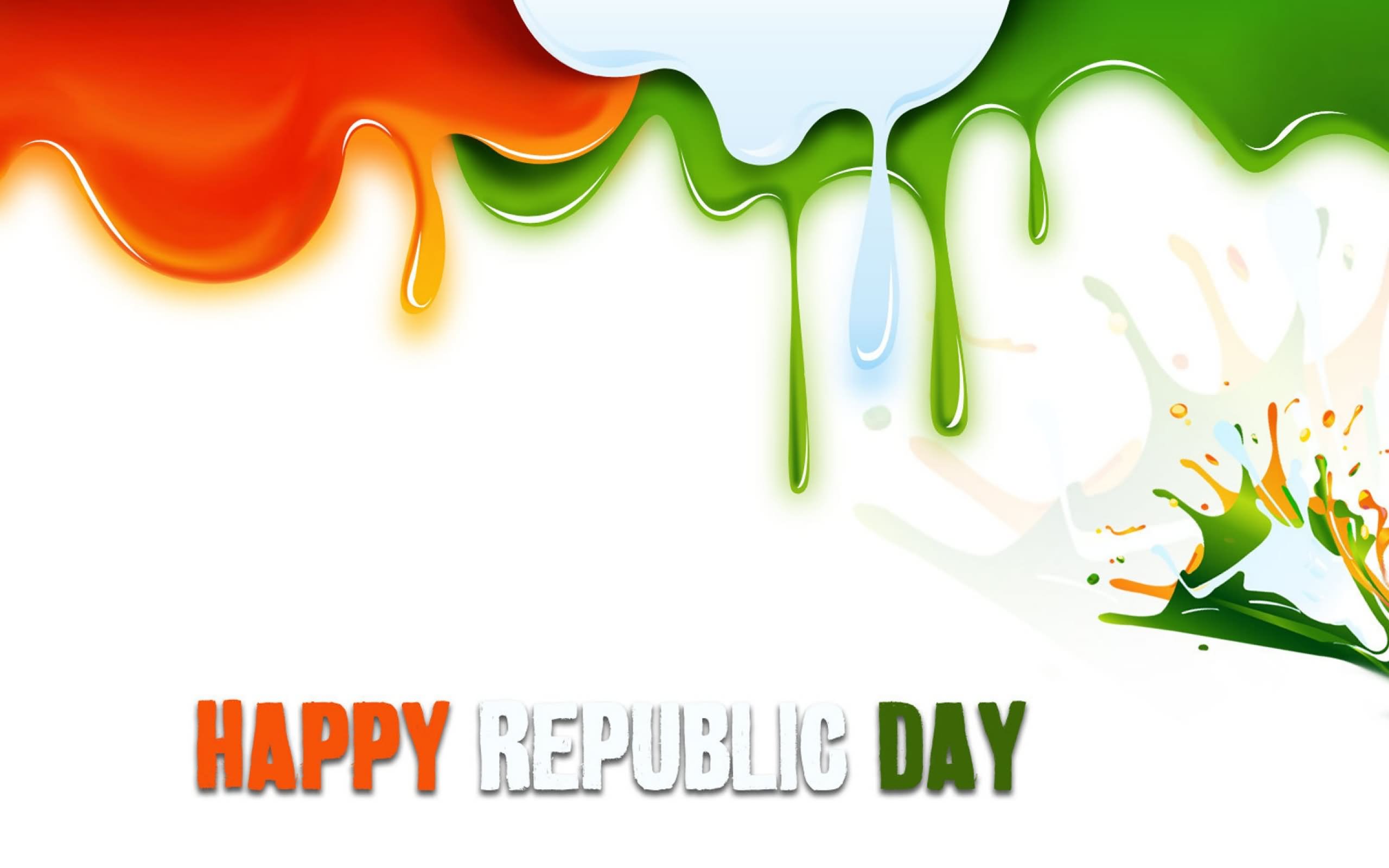 Happy Republic Day Tricolor Wallpaper