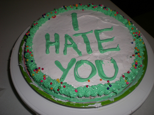 I Hate You Cake