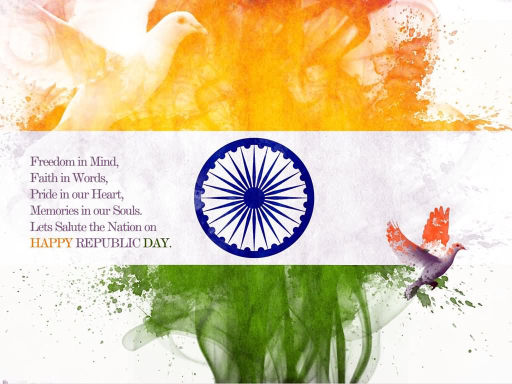 Lets Salute The Nation On Happy Republic Day HD Wallpaper