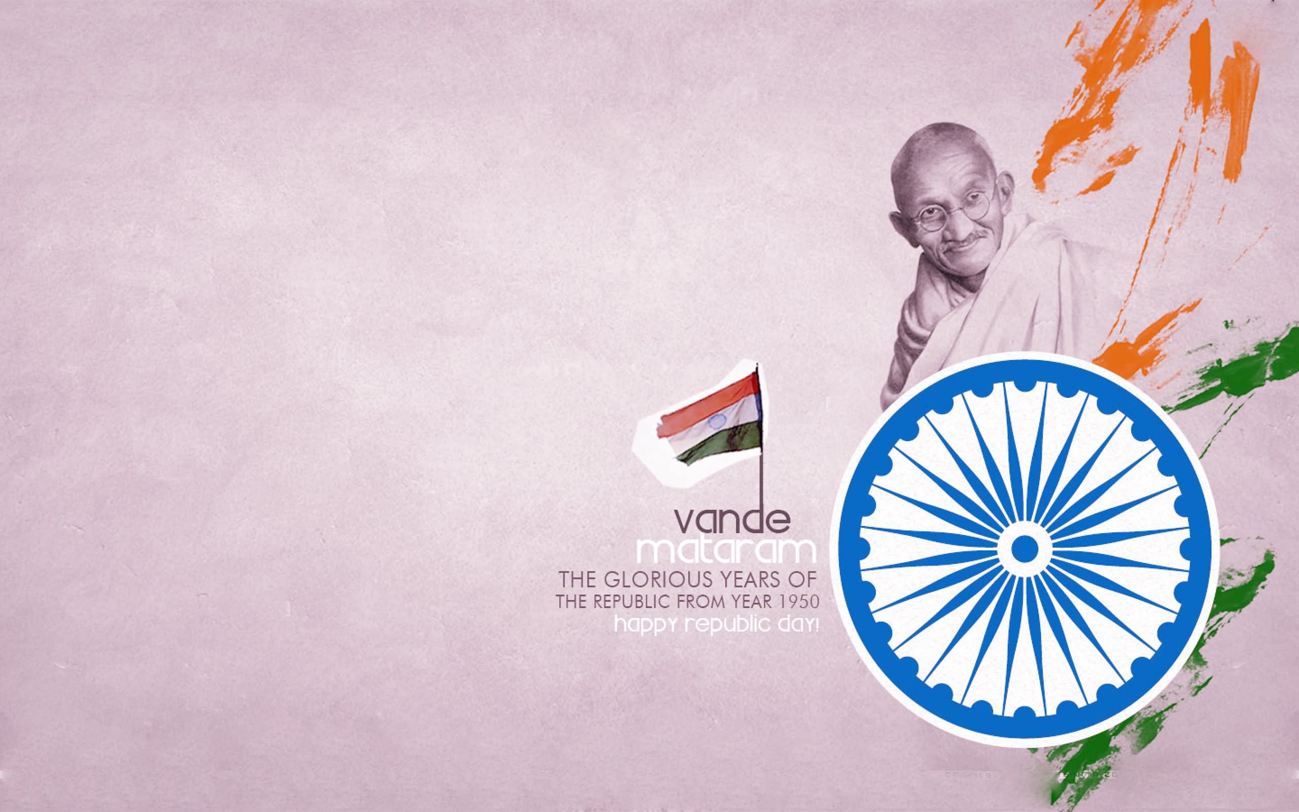 The Glorious Year Of The Republic From Year 1950 Happy Republic Day Wallpaper