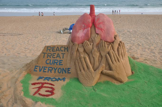 Reach Treat Cure Everyone World Tuberculosis Day Sand Art