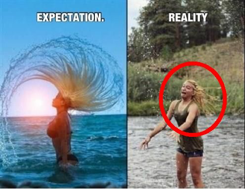 Funny Actress Expectation And Reality Picture