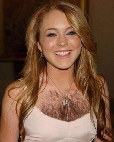 Funny Hollywood Actress Hairy Chest