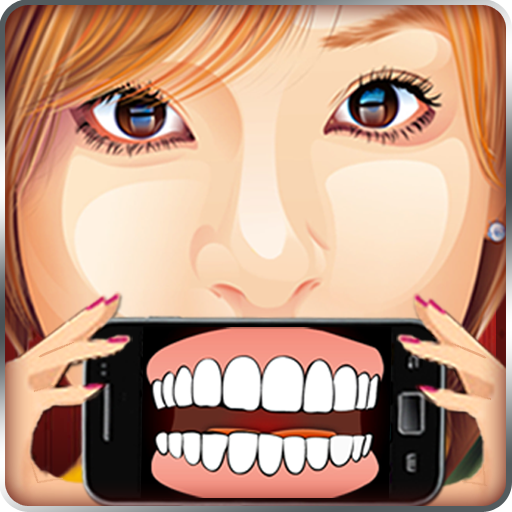 Cartoon Girl Taking Own Mouth Selfie Funny Picture