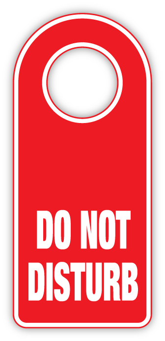 Do Not Disturb Note For Door