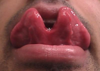 Man With Tongue Splitting Piercing For Men