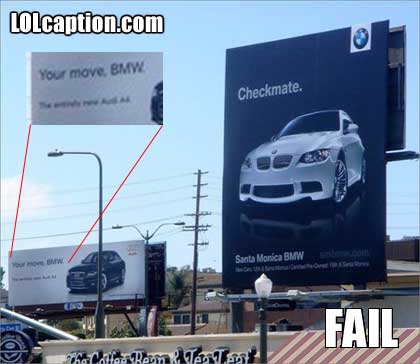 BMW Checkmate Funny Fail Picture