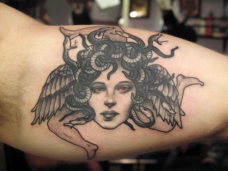 47 Awesome Medusa Face Tattoos