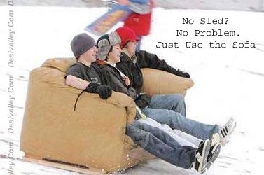 Funny Sled Sofa Image