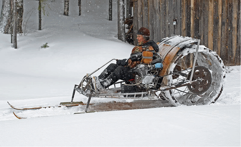 Funny Weird Sled Picture