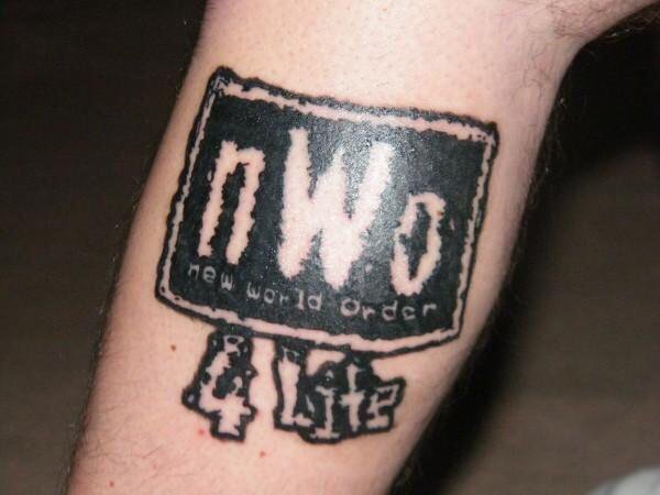 NWO Logo Wrestler Tattoo Design For Arm