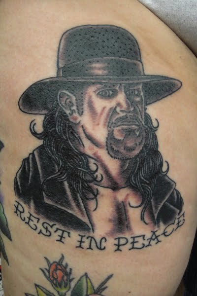 Rest In Peace - Wrestler Undertaker Tattoo Design