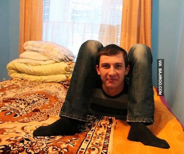 Funny Flexible Boy Picture