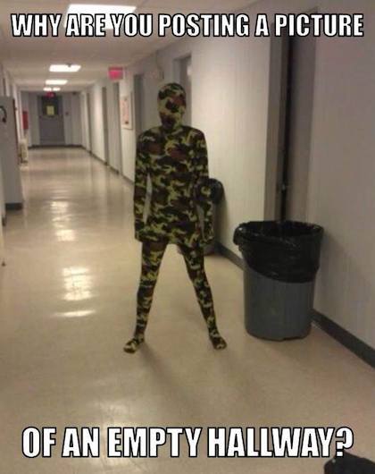 Why Are Posting A Picture Funny Camouflage Meme Image