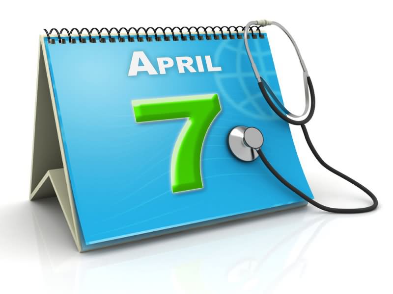 April 7 World Health Day Calendar