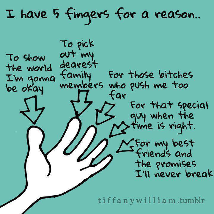 I Have Five Fingers For A Reason Funny True