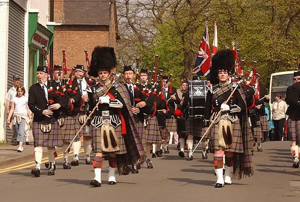 Royal Band In Saint Georges Day Parade