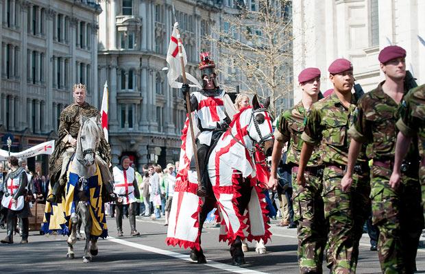 Soldiers In Saint George's Day Parade