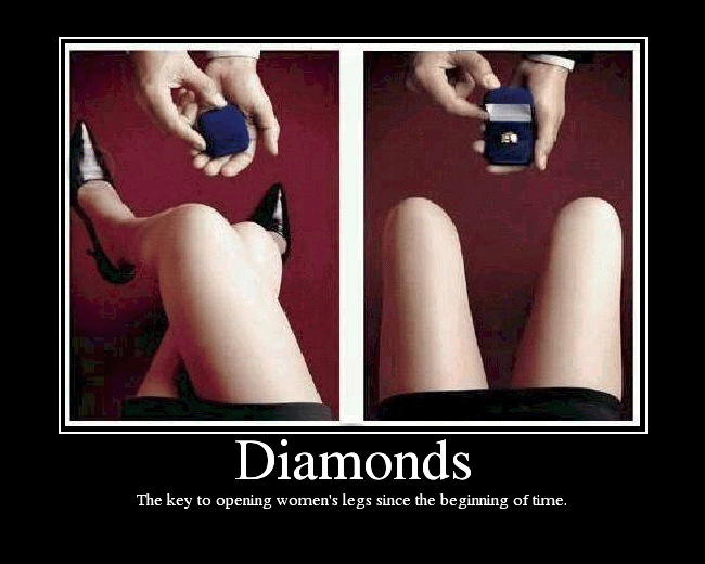 The Key To Opening Women's Legs Since The Beginning Of Time Funny Diamond Image