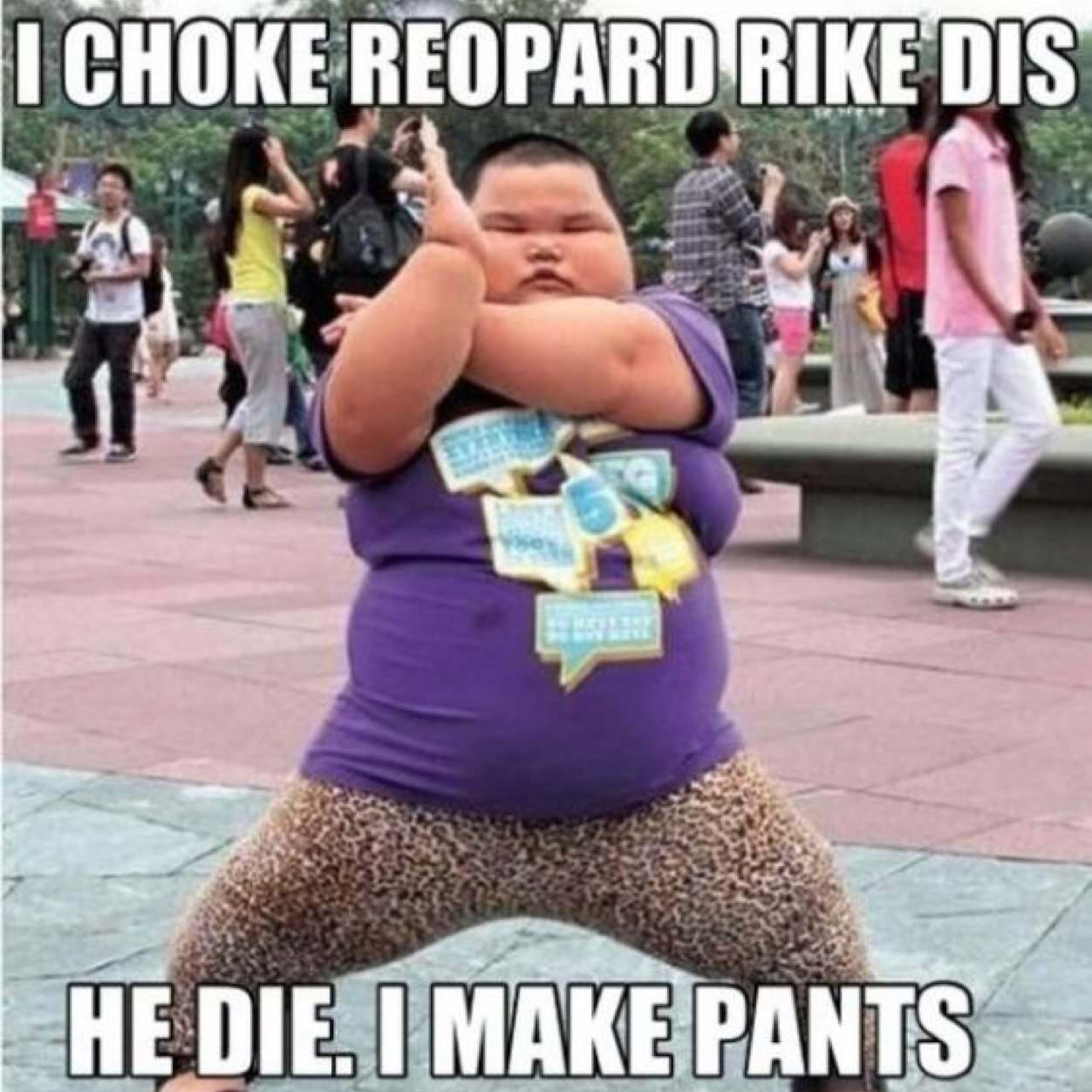 I Choke Reopard Rike Dis Funny Shit Picture