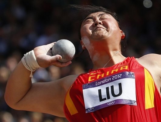 Shot Put Throwing Player Funny Image