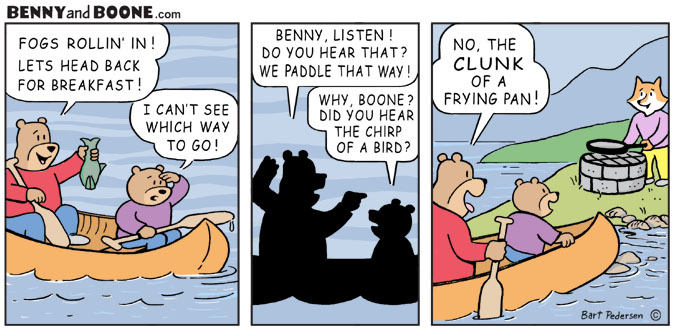 Funny Benny And Boone Bear Comic Image