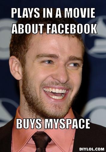 Plays In A Movie About Facebook Busy Myspace Funny Picture