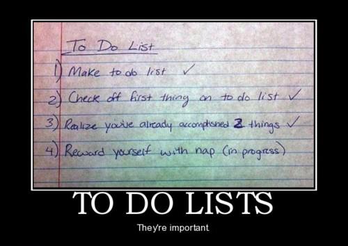 Funny Miscellaneous To Do Lists Image