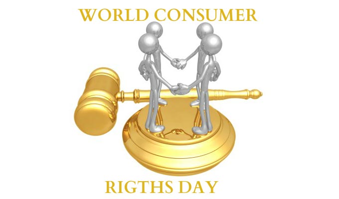 World Consumer Rights Day 3d Golden Men Picture