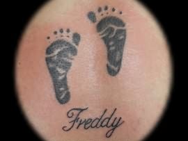 Freddy - Amazing Footprints Tattoo Design