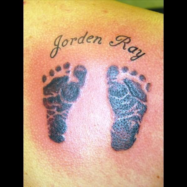 Gorden Ray - Black Footprints Tattoo Design