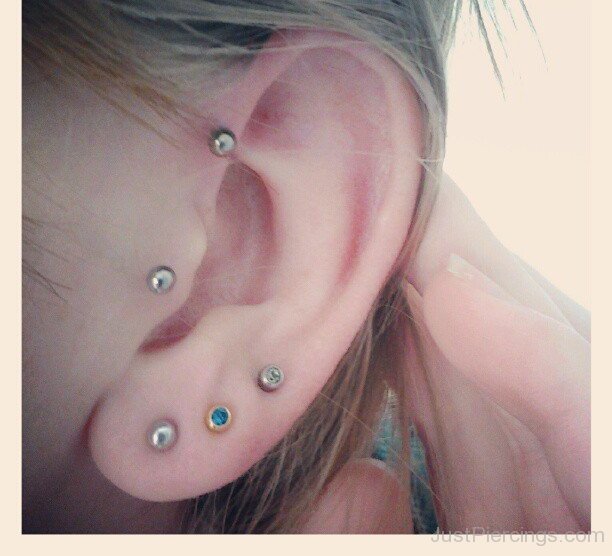 Beautiful Anti Lobe Piercing For Girls