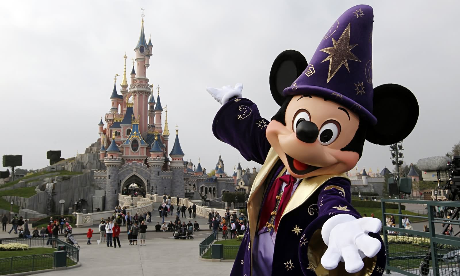 Disneyland Paris Castle And Mickey Mouse Image