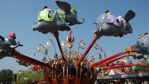 Dumbo Ride In Disneyland Paris