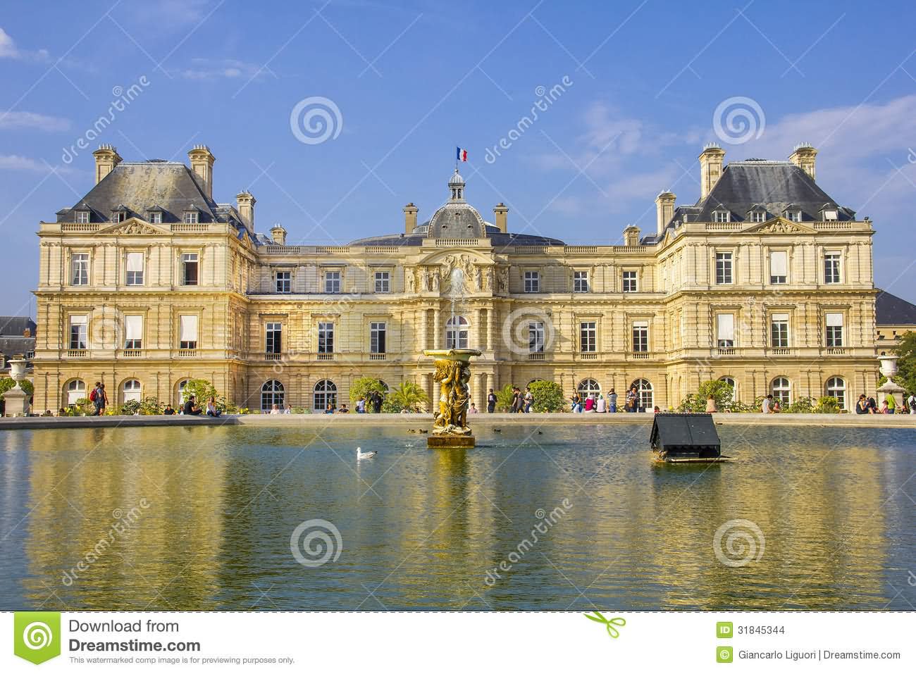 French Senate And The Jardin du Luxembourg