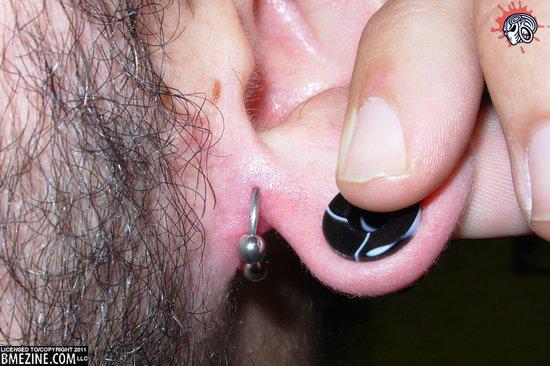 Left Ear Lobe Anti Lobe Piercings For Men