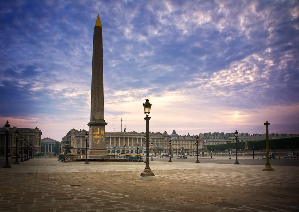 Place de la Concorde Sunset View Image