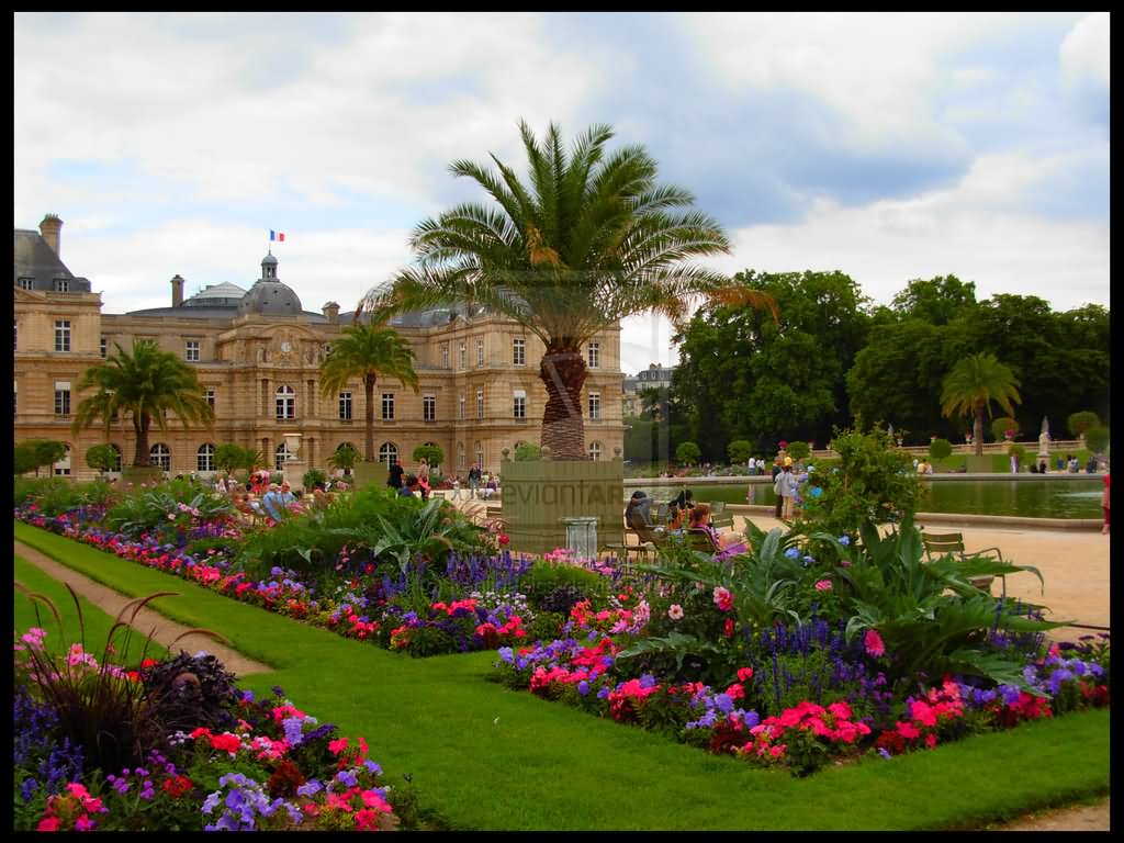 Side View Of Jardin du Luxembourg