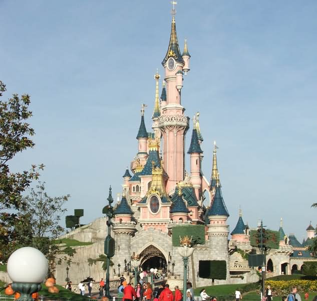 The Castle At The Center Of Disneyland Paris