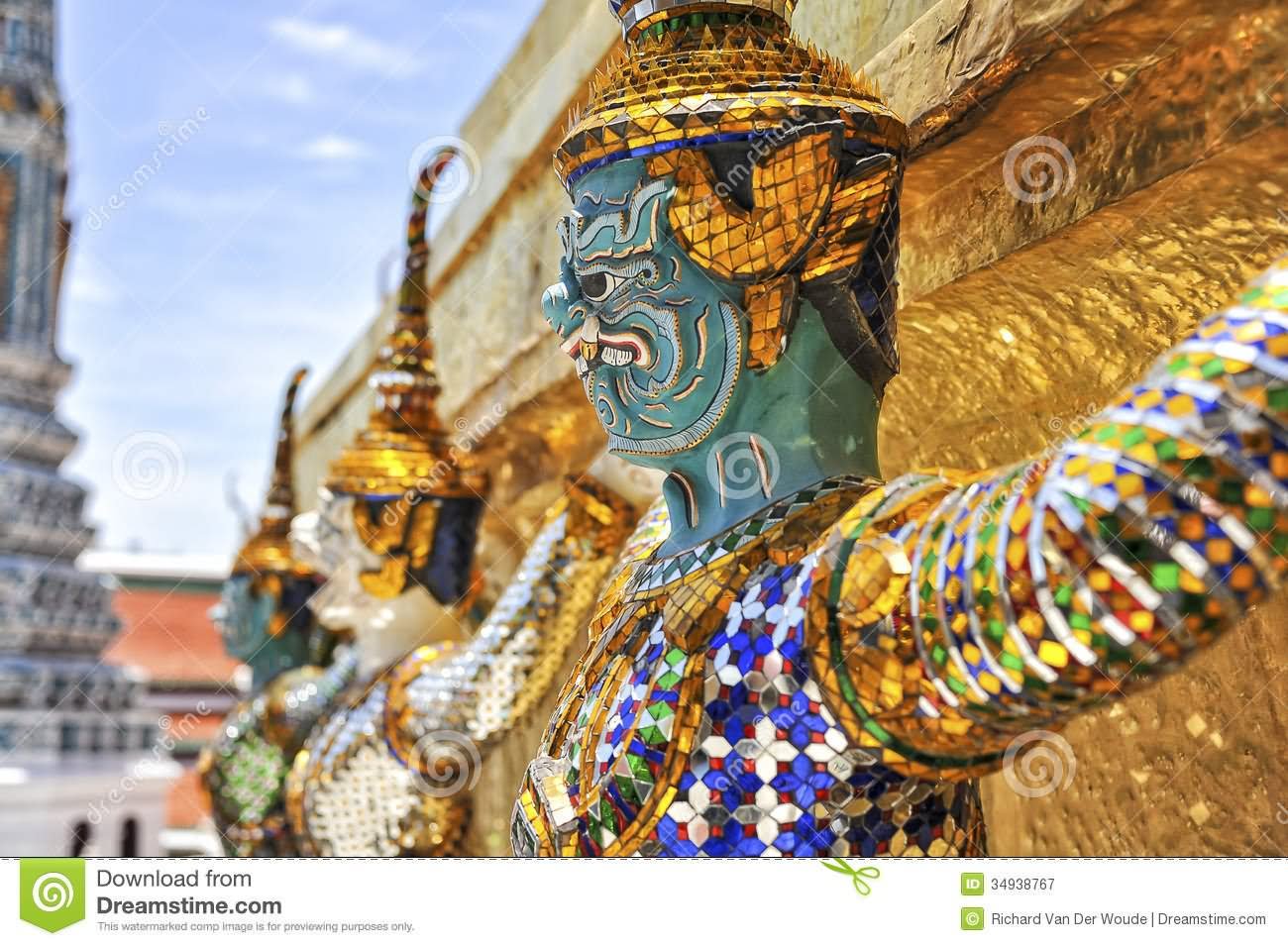 Demon Of Wat Phra Kaew Grand Palace, Bangkok