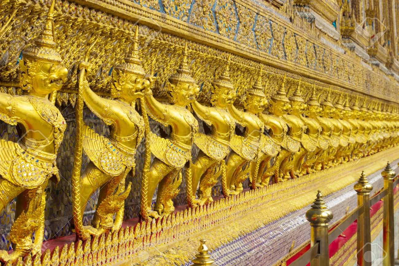 Golden Guards Inside Grand Palace