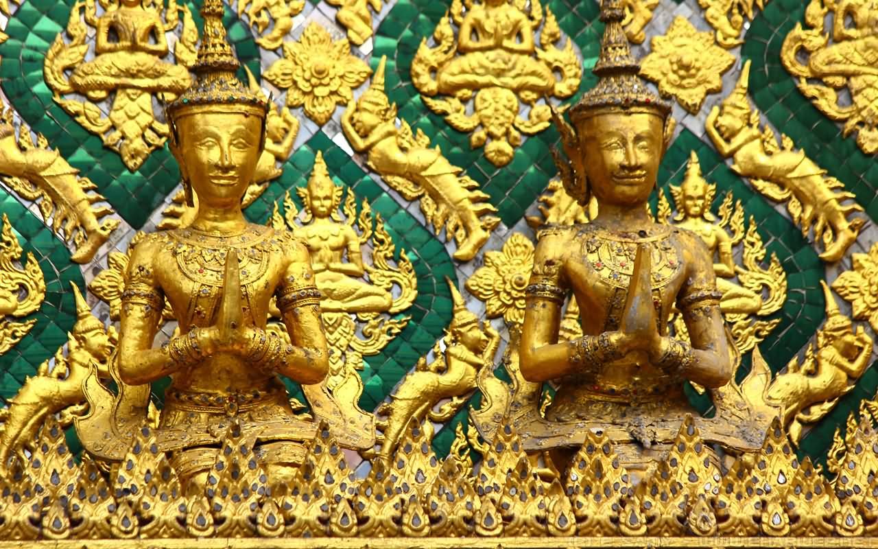 Golden Kinnara At Grand Palace