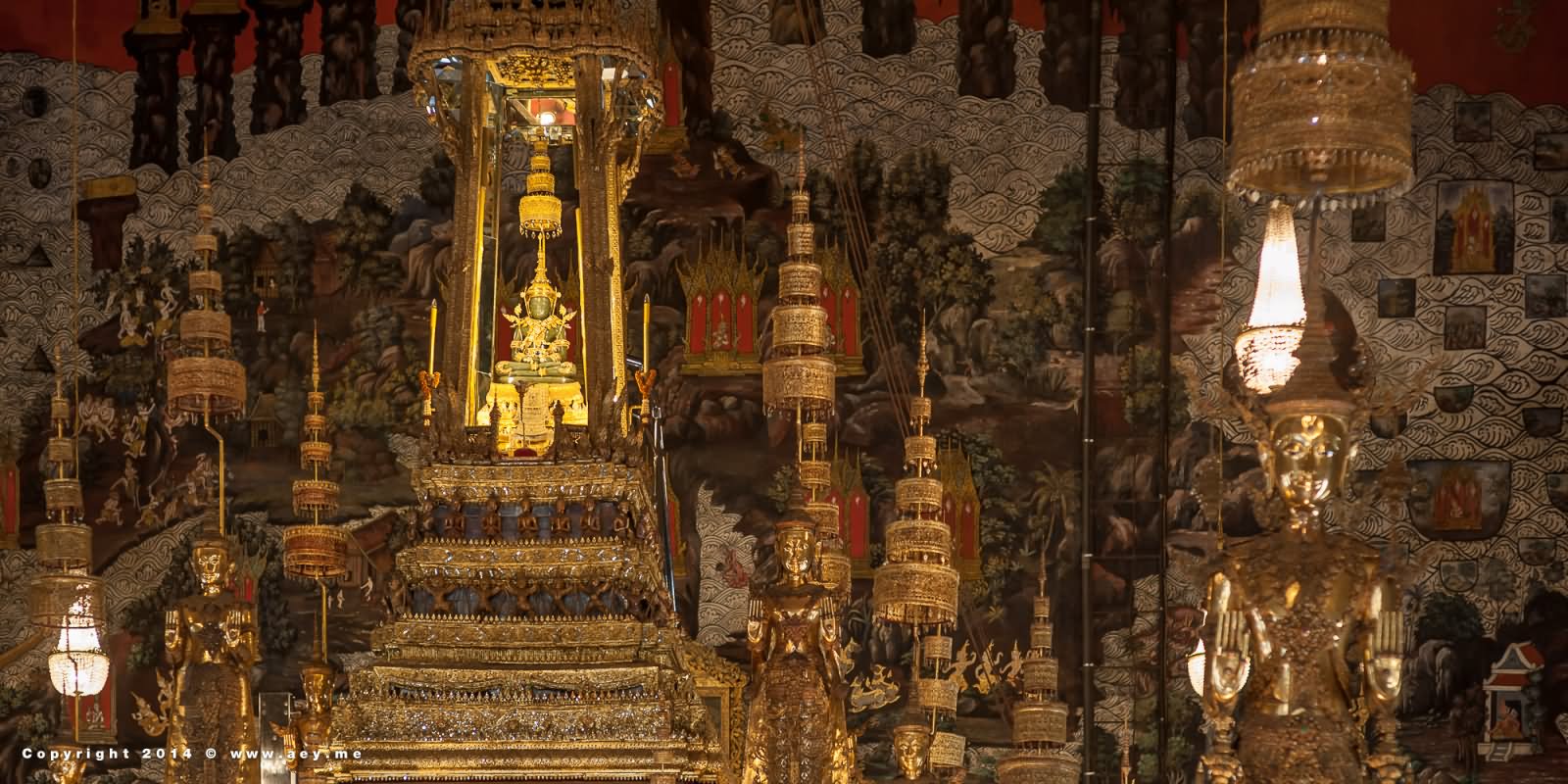 Interior View Of Emerald Buddha In Grand Palace