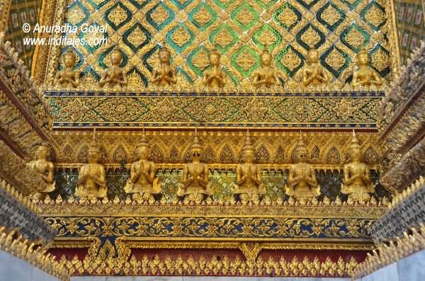 Ornate Walls Of Grand Palace Bangkok