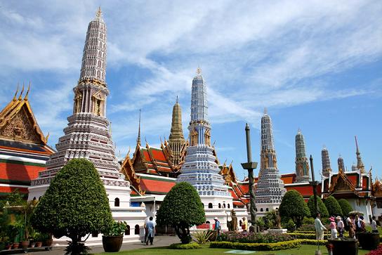 Pagodas At The Grand Palace In Bangkok